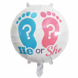 Foil Balloon - Round - He or She